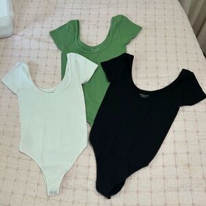 A&E Bodysuit Set - Black, Green, White